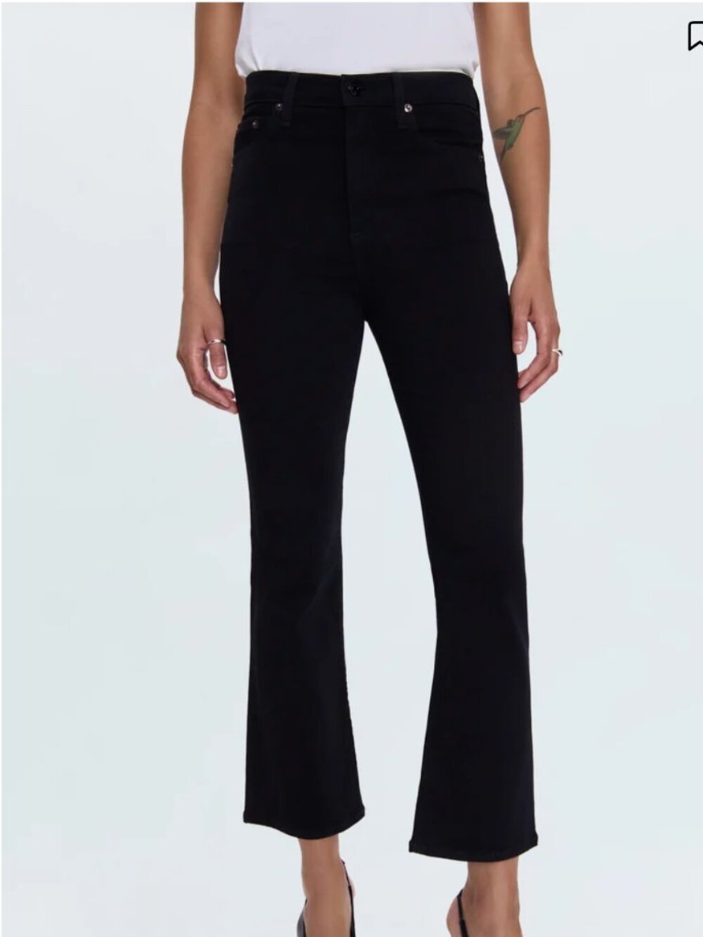 Pistola Black Lennon Cropped Boot Cut Jean Size 29